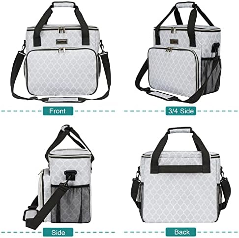 BAGLHER Dog Travel Bag, Pet Travel Bag (ALL Pet Travel Supplies), With 2 Pet Food Containers and 2 Collapsible Silicone Bowls; Essential Kits for Pet Travel DLwhite - Image 2