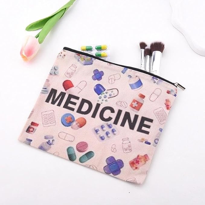 Small Emergency Medical Bag Organizer Pouch Survival Medicine Bag Doctor Retirement Gifts from Nurse Pouch Bag for Work Supplies Nursing School Essentials for Women Pharmacy Student Pouch Gift Ideas - Image 7
