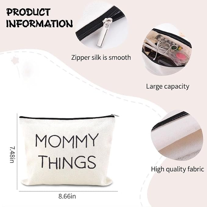 Mommy Things Baby Things Pouch Bags Stuff for Mom After Having a Baby Bag Gift New Mother Gifts After Giving Birth Pregnancy Essentials for Expecting Mom Gift Bag Mommy to Be Postpartum Mama Pouch - Image 3