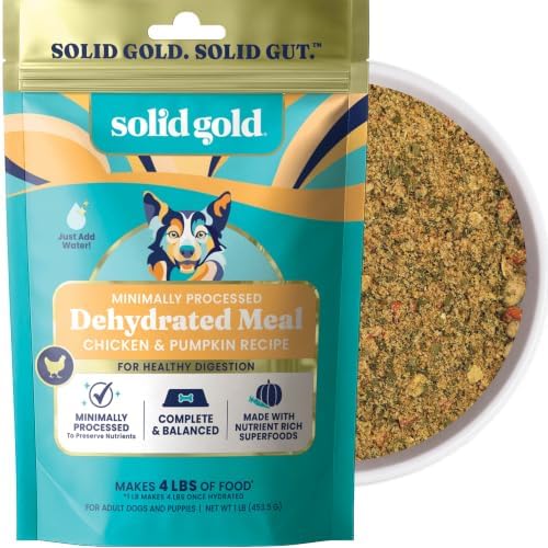 Solid Gold Dehydrated Chicken & Pumpkin Dog Food - Just Add Water Makes 4LB by SolidGoldPet