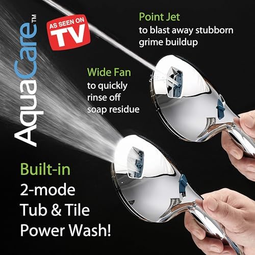 AquaCare 50-mode High Pressure Shower Head Combo with Arm & Dual Power Wash - Image 4