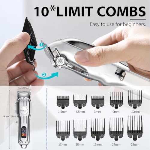 Dog Clippers for Grooming Thick Hair, Quiet Rechargeable Pet Shaver - Image 3