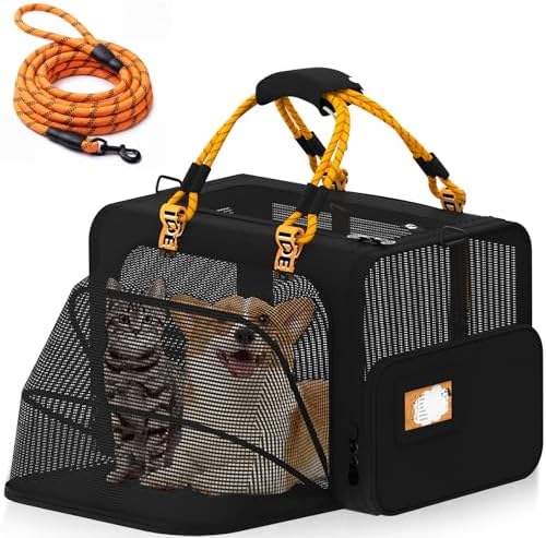 PAWZIDEA Expandable Large Pet Carrier, Soft-Sided 2–4 Cats Carrier Up 55lbs by PAWZIDEA-Inlovejoywelive