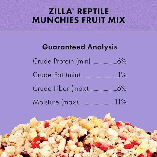 Zilla Reptile Food Munchies Fruit Mix, Tortoise Food, 2.5 Ounce - Image 6
