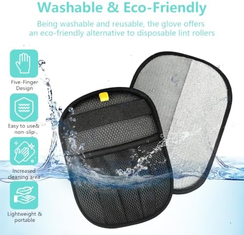New Upgrade Pet Hair Removal Glove for Dogs & Cats, Electrostatic Reusable Magic Brush Removal Glove, Washable Pet Hair Remover Tool for Clothing, Sofa, Rug, Auto Interior - Image 6