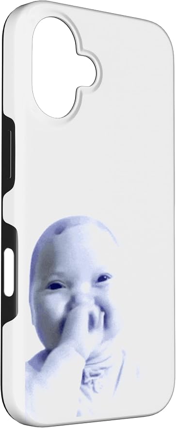 AI Baby Holding Laugh Meme Case for iPhone 16 - Image 3