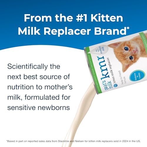 Pet-Ag Goat’s Milk KMR Kitten Milk Replacer Liquid - 11 oz - Liquid Kitten Formula with Vitamins, Minerals & Trace Nutrients for Kittens Newborn to Six Weeks Old - Easy to Digest - Image 2