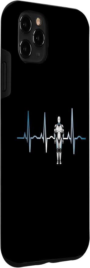 iPhone 11 Pro Max Ai Heartbeat Love Ai EKG Heart Funny Idea for Ai lover Case - Image 3