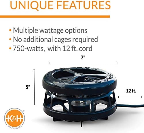 K&H Pond Heater for Fish, Deluxe Pond Deicer, 750W, Safety Listed, Black - Image 2
