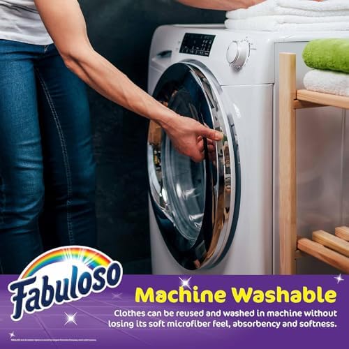 Fabuloso Microfiber Cleaning Cloths for Home & Car, 13x13, 8 Ct, 2-Pack - Image 4