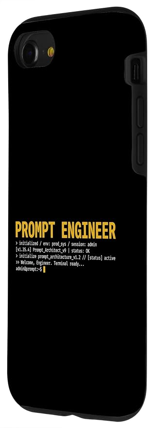 Prompt Engineer Terminal Screen AI Developer Software Coder Case for iPhone SE (2020) / 7/8 - Image 2