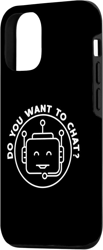 Chatbot - Do You Want To Chat? AI and ML Geek Case for iPhone 12/12 Pro - Image 2