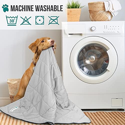 PetAmi Cooling Dog Blanket Lightweight for Large Pet Cat, 40x60 Light Grey - Image 5