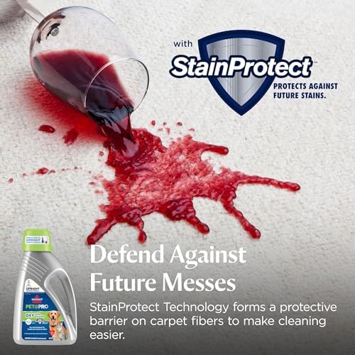 Bissell PET PRO OXY Urine Eliminator with Febreze Carpet Deep Clean Solution, with StainProtect Technology, for use in leading upright carpet cleaners, 48oz, Our best formula for pet messes & odors - Image 6