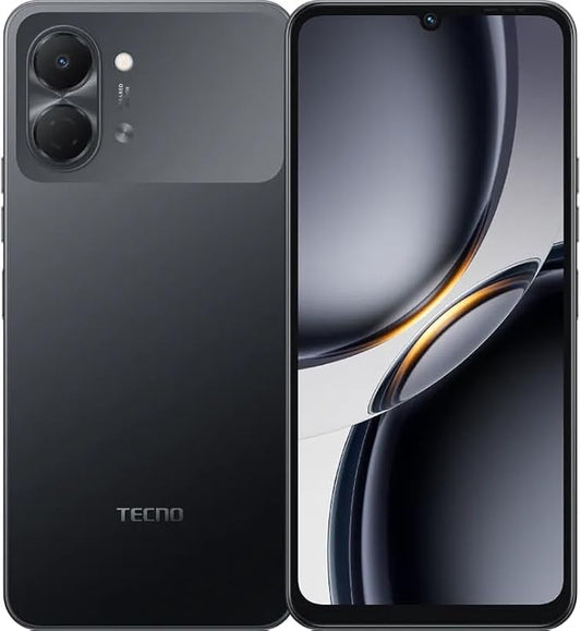 Tecno Spark 3 GO Ai 4G LTE (128GB + 4GB) (Compatible with Tmobile Mint Tello Boost Mobile and Worldwide) Dual SIM 6.74" 13MP Camera Model KN3 (Ink Black) by TECNO