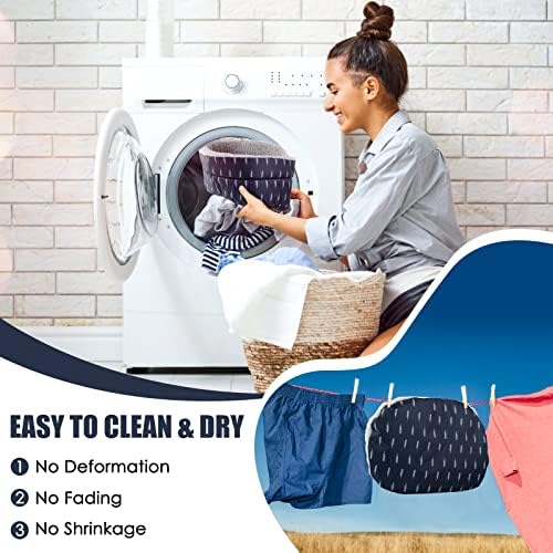Guinea Pig Bed, Oval Cuddler, Removable Pad, Polyester, Ideal for Small Pets, Cuddle Cup Shape, Dark Blue, Leaf Pattern - Image 5
