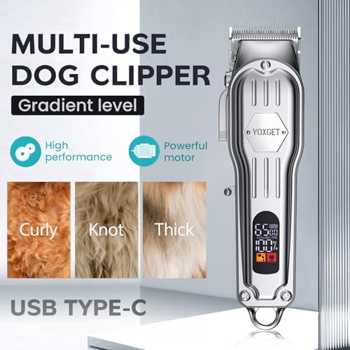 Dog Clippers for Grooming Thick Hair, Quiet Rechargeable Pet Shaver - Image 4