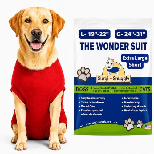 Surgi Snuggly Dog Surgery Recovery Suit, Cone Alternative, Spay/Neuter XLS by Surgi%7ESnuggly