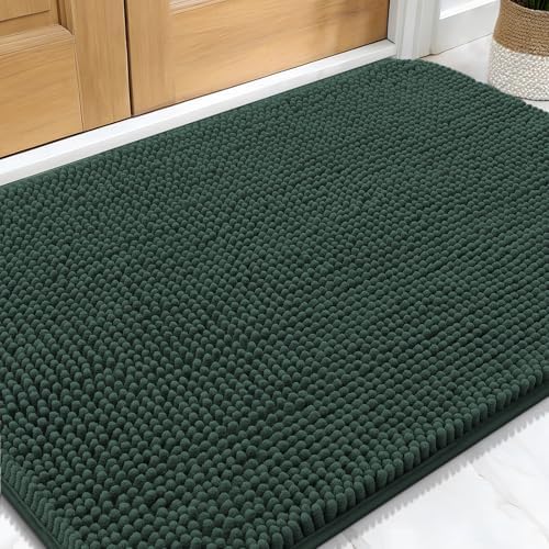 OLANLY Dog Door Mat for Muddy Paws 34x21, Super Absorbent Chenille Mud Mat by OLANLY