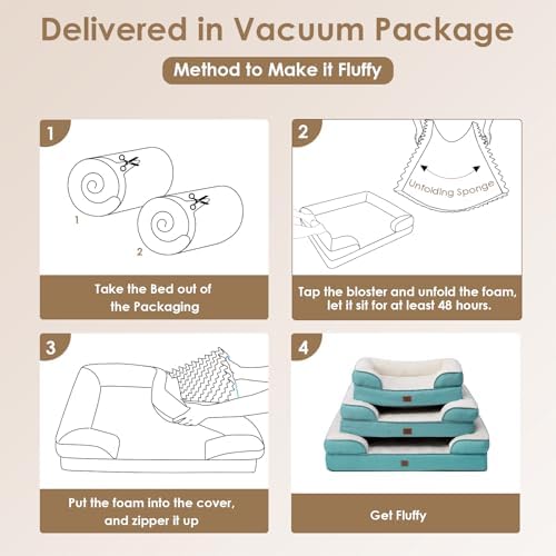 EHEYCIGA Orthopedic Small Dog Bed, Waterproof Memory Foam Washable Pet Beds - Image 7