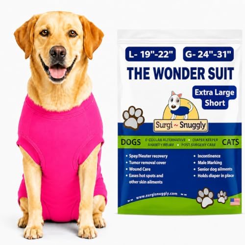 Surgi Snuggly Dog Surgery Recovery Suit, Cone Alternative, Spay/Neuter XLS by Surgi%7ESnuggly