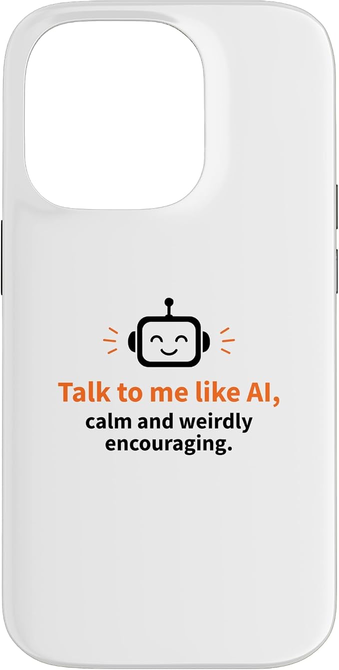 AI Robot Calm Encouraging Tech Support Case for iPhone 14 Pro by Unknown