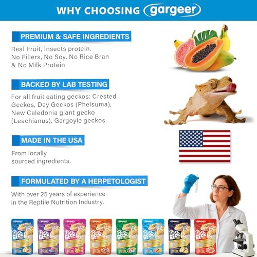 Gargeer 2oz Picky Geck Island Retreat - Crested Gecko Food. Made in USA - Image 4