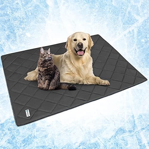 PetAmi Cooling Dog Blanket Lightweight Soft for Large Pet Cat 60x80, Grey by PetAmi