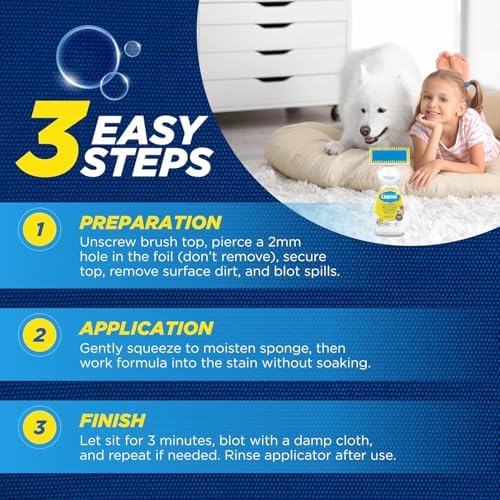 Carbona OxyPowered Carpet & Pet Pack: Stain & Odor Remover 13.5oz & Foam Cleaner with Brush 13.5oz – Removes Pet Stains from Carpets & Upholstery, 2-Piece Set (Variety Pack) - Image 7
