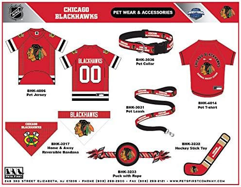 NHL Chicago Blackhawks A Premium Big Jersey for Dogs & Cats, Red, XX-Large - Image 6