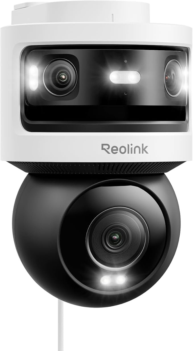 REOLINK OMVI 3i WiFi, 10MP+8MP 4K, Triple-Lens Outdoor Security Camera | 180° Panoramic + Pan-Tilt, SyncTrack&Auto Tracking, Dual-Band WiFi 6, Smart Detection, Local AI Video Search, No Monthly Fees by Unknown