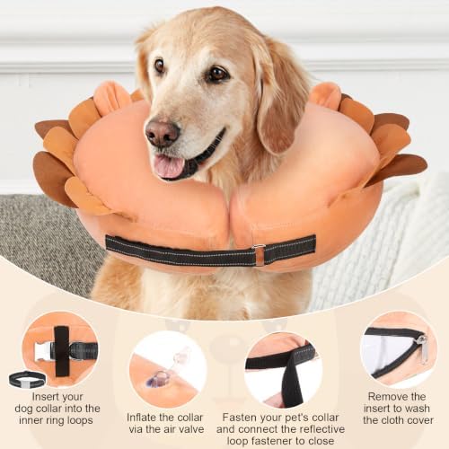 BEAUTYZOO Dog Cone Collar Alternative After Surgery,Pet Neck Donut E-Collar - Image 5