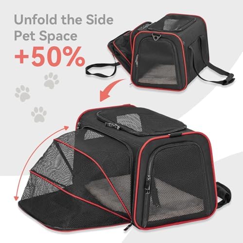 Petsfit Medium Expandable Cat Carrier for Air Travel, Up to 13 lb - Image 4