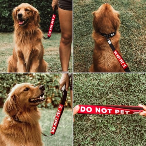 Waterproof Dog Leash Sleeve, Do Not Pet Dual-Sided Message Wrap, 2-Pack - Image 5