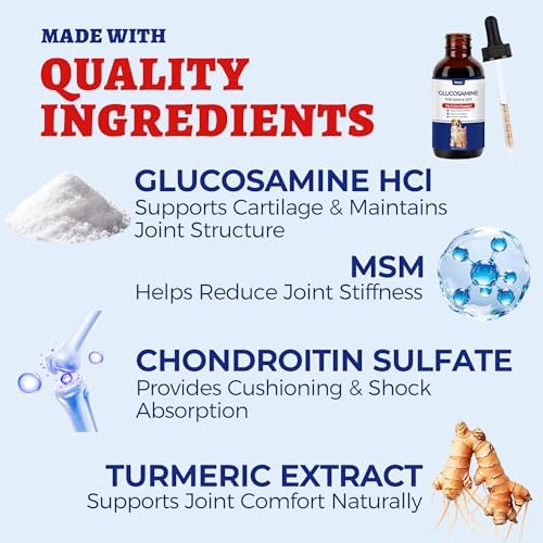 Wellix 4 oz Joint Supplement Drops for Dogs & Cats - Mild Turmeric Formula - Image 5