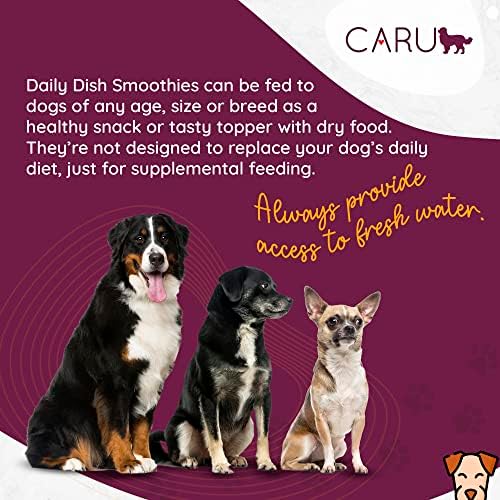 CARU - Daily Dish Smoothies - Lickable Peanut Butter Treat - 4 pack, 0.5 oz tubes - Image 4