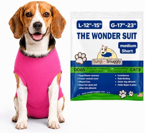 Surgi Snuggly Dog Surgery Recovery Suit, Cone Alternative, Spay/Neuter MS by Surgi%7ESnuggly