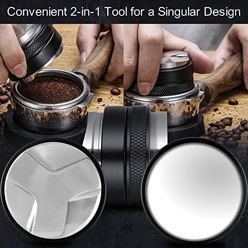 MATOW 53mm Coffee Distributor and Tamper, Dual Head Coffee Leveler Compatible with Breville 54mm Portafilter, Adjustable Depth- Professional Espresso Hand Tampers - Image 6