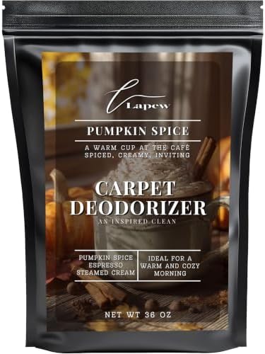 Lapew Pumpkin Spice Carpet Deodorizer Powder - Pet Safe Freshener for Vacuuming | Scented Odor Eliminator for Home | 36 oz by Lapew