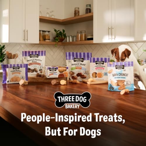 Three Dog Bakery Carob Grrave Digger Lick'n Crunchy Treats - 13 oz - Image 6