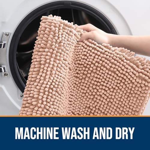 OLANLY Dog Door Mat for Muddy Paws 70x46, Super Absorbent Chenille Mud Mat - Image 5