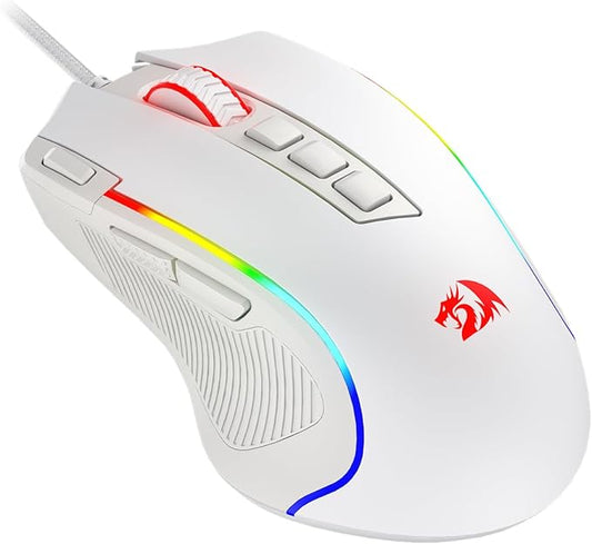 Redragon M612 Wired RGB Optical Gaming Mouse 8000 DPI Remapping Keys | Cable-Free 0 Delay, Redefine Keybinding Macro, Vibing Backlight, Ergonomic Grip Body Comfort by REDRAGON