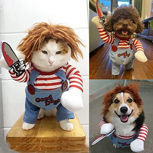 Pet Deadly Dog Costume, Cute Dog Cosplay Halloween Christmas Funny Pet Clothes Party Costume for Small Medium and Large Dogs (Medium) - Image 6