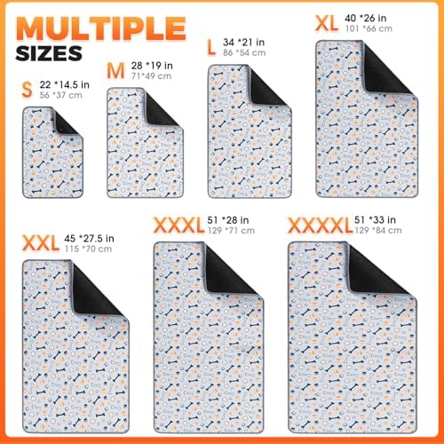Hompet Washable Pee Pads for Dogs, 40"x26", 2-Pack Thick Heavy Absorbency Reusable Pee Pads Prevent Leakage Non-Slip, Pet Training Pads for Puppy Playpen, Crate, Potty, Floor, Bed, Sofa - Image 6