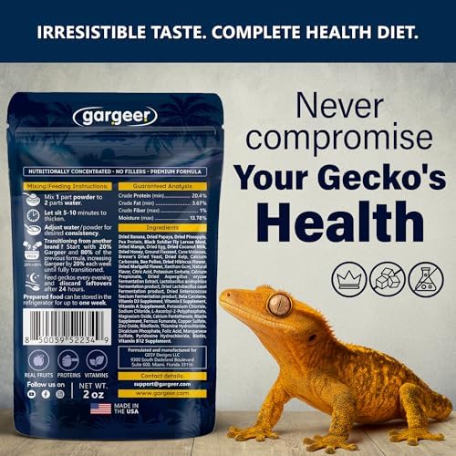 Gargeer 2oz Picky Geck Moonlight Feast - Crested Gecko Food. Made in USA - Image 2