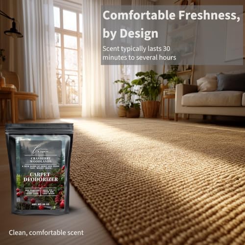 Lapew Cranberry Woodlands Carpet Deodorizer Powder - Pet Safe Freshener for Vacuuming | Scented Odor Eliminator for Home | 36 oz - Image 5