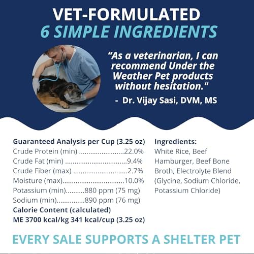 Under the Weather Bland Diet for Dogs | Easy to Digest for Sick Dogs | Always Be Ready | Contains Electrolytes - Natural Freeze Dried 100% Human Grade Meats| 2 Pack- Rice, Hamburger & Bone Broth - 6oz - Image 7