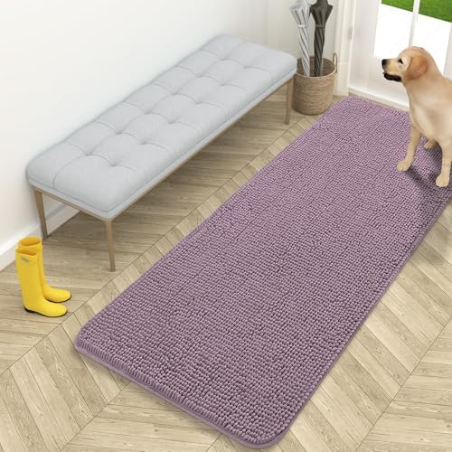 OLANLY Dog Door Mat for Muddy Paws 59x24, Super Absorbent Chenille Mud Mat by OLANLY