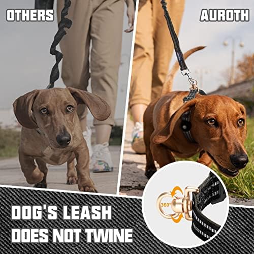 AUROTH Adjustable Air Tag Dog Collar, Nylon Animal Collar for Medium Large Dogs, 360-degree Swivel D Ring, Reflective Threads, Skin Cover Feature, Lightweight, Soft, Set-Black - Image 3