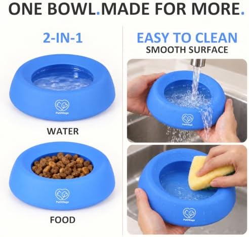 16 oz Pet Water Bowl for Car Travel, Silicone Travel Bowl - Image 7